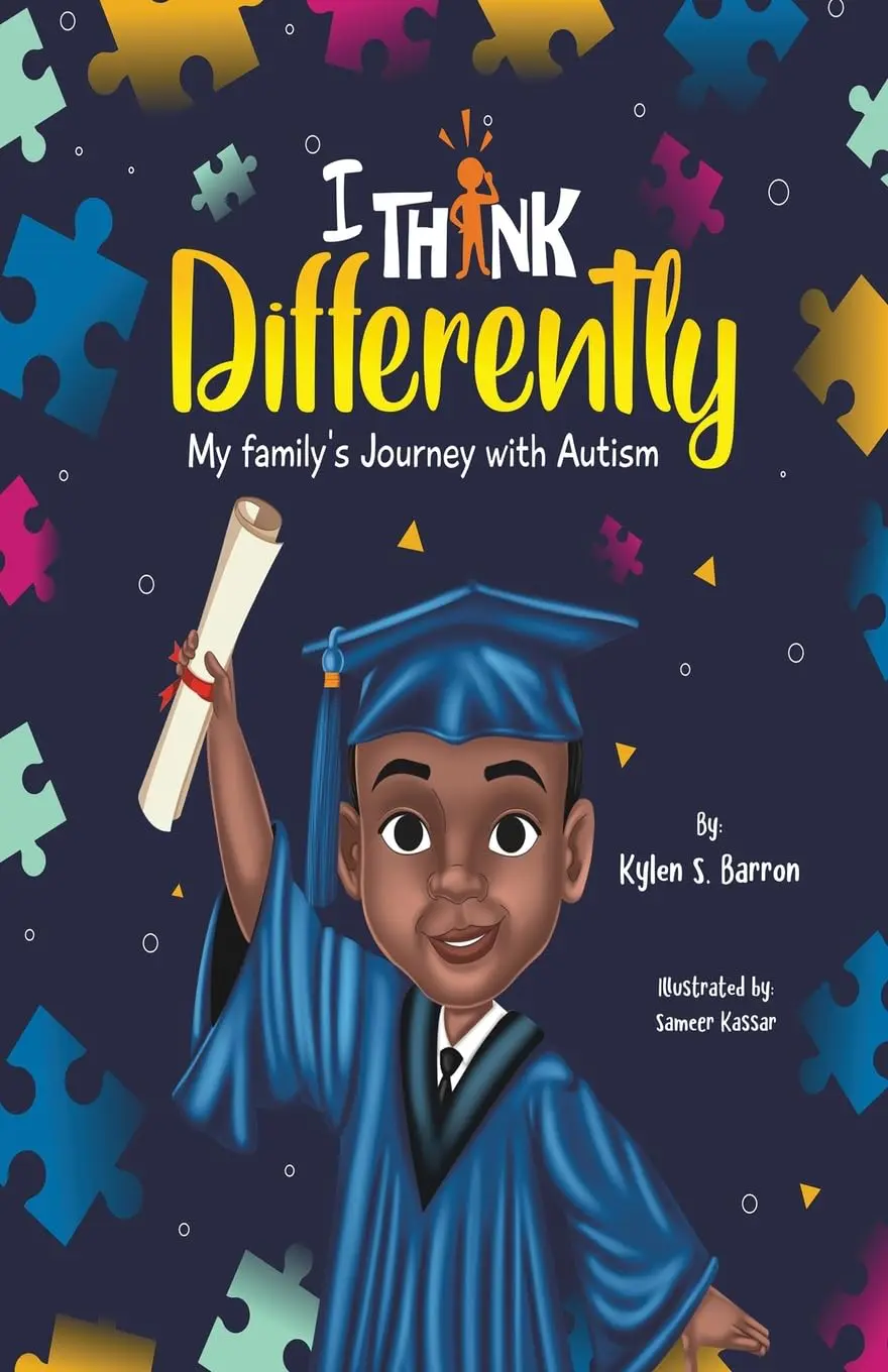 A book cover with a picture of a boy in graduation cap and gown.