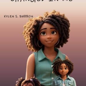 A book cover with two children and an adult.