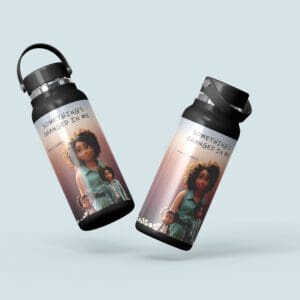 A couple of water bottles that are on the ground